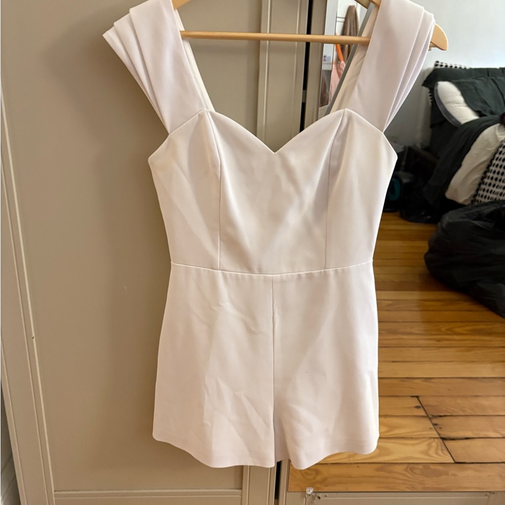 Alice + Olivia Ivory Romper